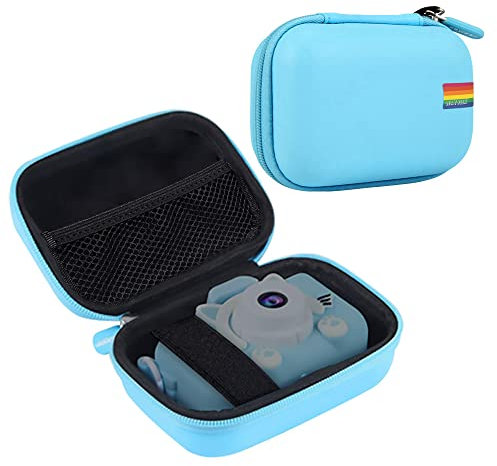 Leayjeen Étui de Protection pour Appareil Photo numérique Compatible avec YLSHGXFC/FAYIBUY/YLSHGXFC/AOREGRE/Nicamery, Conception de Coque Dure EVA, légère et Durable (étui Uniquement) Bleu-2