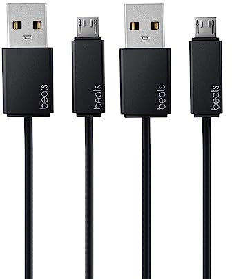 Replacement USB Charging Charger Cable [2 Pack] Compatible with for Beats by Dr Dre Studio Solo Powerbeats 2 3 Wireless Headphone Pill+ 2.0 Speakers