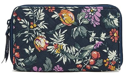 Vera Bradley, Damen, Baumwoll, Deluxe, Reisebrieftasche mit RFID-Schutz