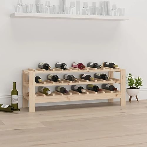 vidaXL Weinregal 109,5x30x42 cm Massivholz Kiefer