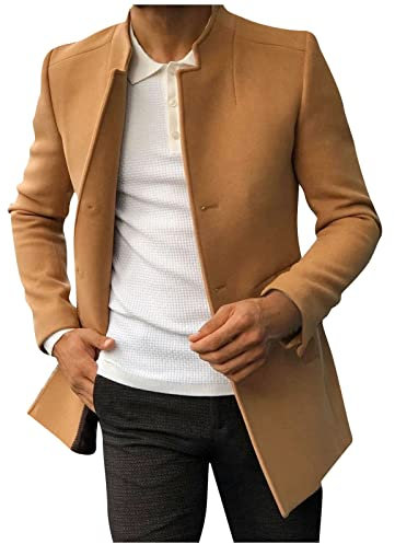 Softshelljacke Winter Herren Lässige, warme, solide Herren-Fleecejacke mit Stehkragen, Langarm, Reißverschlusstasche, Jackenmantel Männer Übergangsjacke herren outfit komplett set Sport Anzug