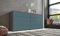 BMG Möbel Sideboard Mailand Set 1 (Schubladenkommode Schubkastenkommode Kommode Anrichte, in anthrazit/Petrol), Push-to-Open Funktion