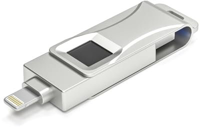 W-Lynn Clé USB cryptée par Empreinte Digitale, 64 go, 128 go, 256 go, 512 go, pour Ordinateur et téléphone Portable,512GB