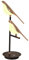 LOGT Nachttischlampe Touch Dimmbar Tischleuchte Vogel Tierische Tischlampe Nachttischleuchten LED Modern Drehbare Vogellampe mit Kabel Bird Nachttisch-Leselampe Nachtlicht Schreibtischlampe,B