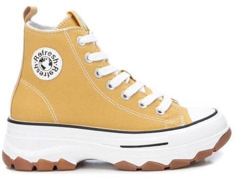 REFRESH - Zapatilla Mujer Amarillo - Calzado Cómodo y Versátil - Moda casual - Modelo 17191906 (Talla 37)