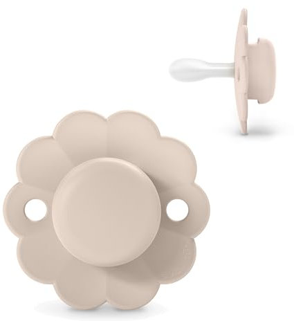 Suavinex, Schnuller für Babys 0/6 Monate, Runder Schnuller mit physiologischem Silikonsauger SX Pro, Symmetrisch, Superweich und Flexibel, respektiert die orale Entwicklung, Neugeborene, Wonder Mauve