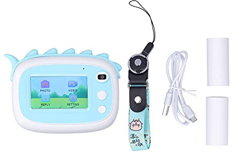 AuroraPeak Kinderkamera Kinder Druckkamera 2800W Dual Lens Cartoon Mini Digitalkamera, 7,6 cm Touchscreen, Sofortdruck, Kinder