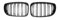 Kühlergrill Für E81 E87 E82 E88 128I 130I 135I 2008-2011 Racing Grill Auto Front Gitter Nieren Kühlergrill ABS Grills Nieren Kühlergrill(Schwarz glänzend)