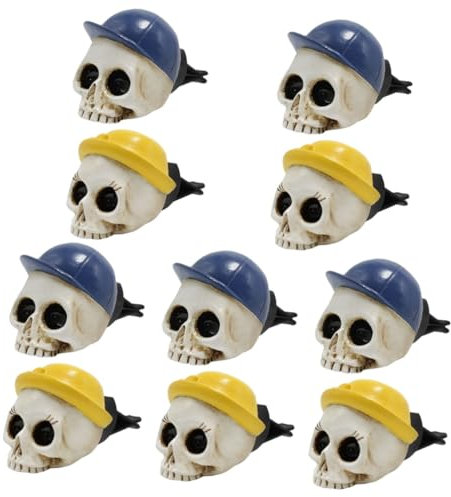 SOLUSTRE 10 Stk -Parfüm-Clip auto halloween auto deko Halloween Fahrzeug Deko Schädel-Auto-Ornament Halloween-Autoinnenausstattung -Auto- Harz