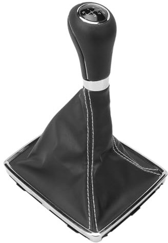 GNXFixt manchette avec casque de changement à 6 vitesses, bouton de vitesse pour engrenage N pour classe C W204 S204 W212 S212 C207 C207 coutures blanches