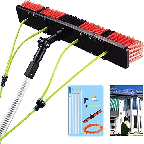 Telescopic Water Fed Brush for Cleaning Home Windows Cars and Vans 7 Meter Extendable Pole with 50cm Brush Head