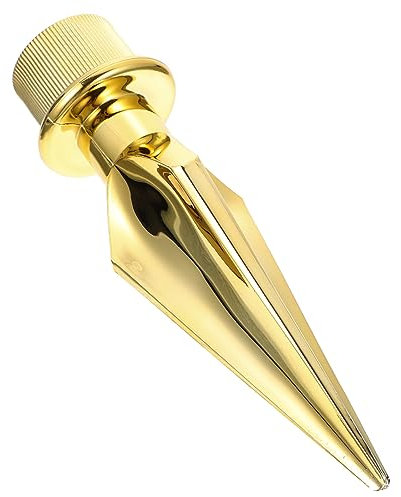 CAXUSD 2st Fahnenmastkopf Geschmückter Fahnenkopf Fahnenmasten Im Freien Kabine Teile Für Fahnenmasten Fahnenmast-Ornament Led Spitze Büro Fahnenmast-Hardware Flagge Oben Plastik Golden