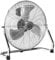 HOMCOM 20 Inches Chrome Metal Floor Fan, High Velocity 3-Speed Home Gym with Adjustable Head, Portable Desk & Table Fan Air Circulator for Home Office, Powerful Airflow, Quiet Operation