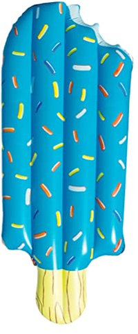 EIS Cream Floating Row EIS Am Stiel Float Floß Schwimmbad Schwimmbett Sommerbahn Luftmatratze für Erwachsene und 186 X 72 cm (Blau)