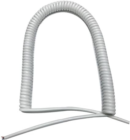 Elektrischer Draht 15AWG 2 Adern Spirale Teleskop Kabel Stretch 0,5 Meter Draht Feder Einziehbare Kabel Draht(Undraw 2.5 meter 2core 0.75mm2)