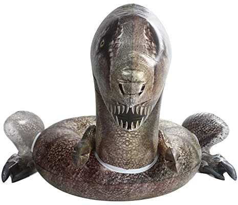 Masyrt Grande Bouée de Natation Tyrannosaure Rex, Tubes de Natation en PVC pour Animaux de Dinosaure, pour Garçons, Filles, Adultes, Anneaux Gonflables de Piscine, Légers et Durables,