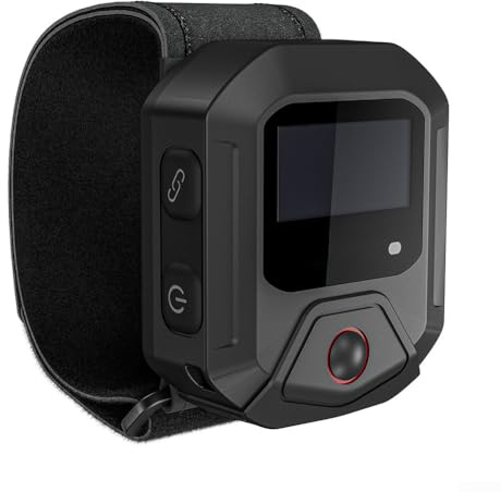 Control remoto inteligente con pantalla para DJI para Action 5 Pro y 4, controlador inalámbrico BT soporta 16 dispositivos, rango de 25 m, grabación de datos GPS