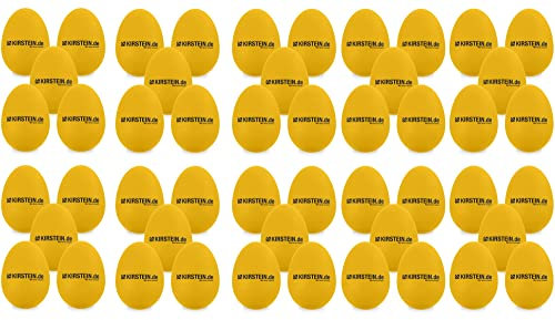 Set de 100 Kirstein ES-10Y Egg Shaker amarillo, pesado