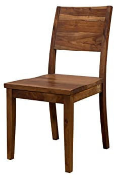 MASSIVMOEBEL24.DE Holzstuhl Sheesham braun lackiert Sydney #133 | 1 Stück 7 kg Modern montiert vollmassiv
