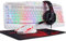 Redragon S101 - Tastiera e mouse con retroilluminazione RGB con cavo, tastiera e mouse per videogiochi, per PC Windows, colore: Bianco