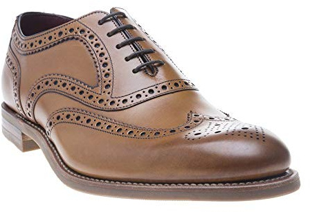 Loake Mens Kerridge Brogue Shoes Blue
