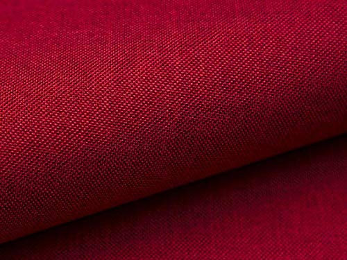 5 Meter Polsterstoff Webstoff Bezugstoff Lux 14 Rot