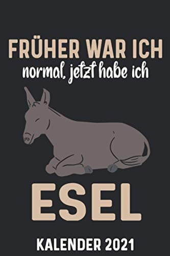 Kalender 2021 A5 Esel: 1 Woche 2 Seiten – Terminplaner 2021