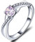 YL Verlobungsring Ehering 925 Sterling Silber mit Alexandrit Zirkonia Juni Geburtsstein Unendlichkeit Ring für Damen（Größe 52）