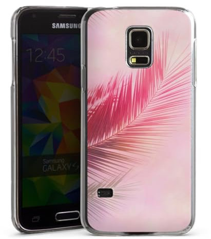 DeinDesign Hard Case kompatibel mit Samsung Galaxy S5 Mini Schutzhülle transparent Smartphone Handy Hülle Palme Strand Tropical
