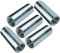 AERZETIX - C49636 - Lot de 5 écrous manchons de jonction M12x40x15mm filetés - manchon de raccordement rond cylindrique prolongateur - en acier zingué