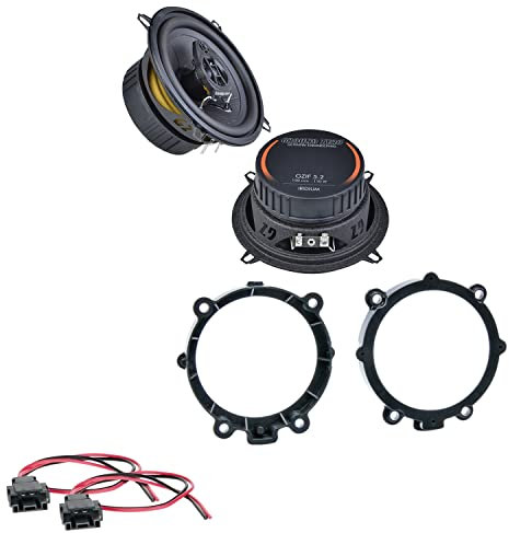 Lautsprecher Einbauset kompatibel mit Mercedes Vito Viano W639 für die vorderen Türen Ground Zero GZIF 5.2 Lautsprecher Koaxial 4 Ohm 13 cm