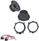 Lautsprecher Einbauset kompatibel mit Mercedes Vito Viano W639 für die vorderen Türen Ground Zero GZIF 5.2 Lautsprecher Koaxial 4 Ohm 13 cm
