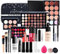 24 Stück Make Up Set, Schminkkoffer gefüllt, kinderschminke set mädchen, Lidschatten Makeup Paletten Mischen Matt und Schimmer mit Lipgloss