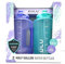 ZULU Half Gallon Water Bottles with Hydration Tracking Time Markers, 2 Pack, 64 Oz (Grape/Aquaviva)