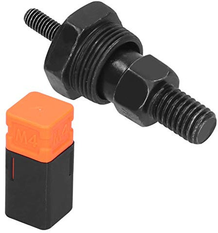 Herramienta de Pistola de Remache M4, Punta de Remachadora, Pieza de Repuesto, Mandril Roscado de Acero de Aleación Y Piezas de Nariz para Pistolas de Remache, Herramienta de Remachado de Cabeza