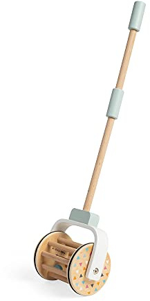 Bigjigs - Push Along Musical Roller-FSC 100% (2) Spielzeug, Mehrfarbig (32017)