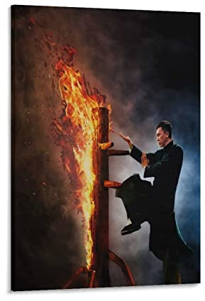 ACIDI GemäLde Auf Leinwand 60 * 90cm Kung Fu Star Poster Donnie Yen (1) Druckgrafik Malerei Kein Rahmen
