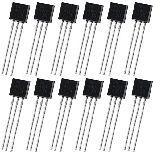 The Lord of the Tools 200 Stück 2N4401 TO-92 NPN Transistor 40V 0,6A für Elektronisches DIY-Projekt Verstärker Solarpanel Ladegerät Schaltung Produktentwicklung Schaltnetzteil