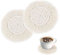 2 Stück Rund Untersetzer Drink Coaster für Getränke Makramee Baumwolluntersetzer für Holztische Rundes Getränkeuntersetzer Set mit Quasten Esstisch Couchtisch Dekoration Tasse Wein Glas Getränke