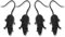 AKH® Halloween Rubber Fake Rats | Pack of 4 | Creepy Rat Props for Halloween Party Decoration | 11CM Black Plastic Mouse | Toys Trick or Treat Party Favours Loot Bag or Prank