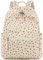 Mini-Rucksack für Damen und Mädchen, wasserabweisend, kleiner Rucksack, Geldbörse, Schultertasche für Damen, Erwachsene, Kinder, Schule, Reisen, Cord-Beige mit Blumenmuster, S, Casual