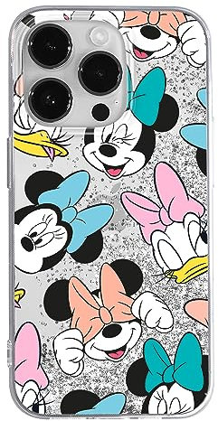 ERT GROUP mobile phone case for Apple Iphone 14 PRO original and officially Licensed Disney pattern Disney Friends 018 optimally adapted to the mobile phone, with glitter overflow effect