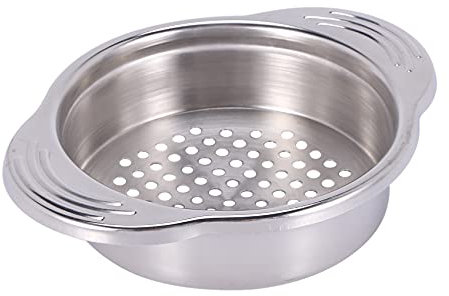 Xtahdge Stainless Steel Food Can Strainer Sieve Tuna Lid Oil Drainer Remover, No-Mess Dishwasher Safe Design