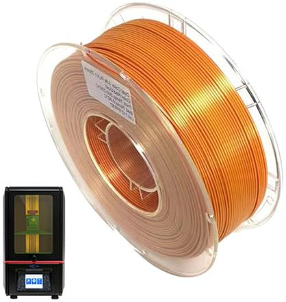 Silk Filament 1,75 | Ton 3D-Druck-Filament | 3D-Drucker-Verbrauchsmaterialien, 1,75 mm 3D-Druck-Filament PLA-Druckmaterial, seidiger Glanz glänzend für die meisten 3D-Drucker