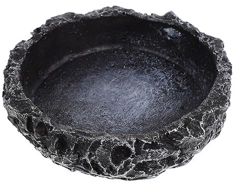 Supvox Dekorative Wasserschale Für Reptilien Praktischer Futter Und Trinknapf Für Schildkröten Eidechsen Schlangen Resin Design