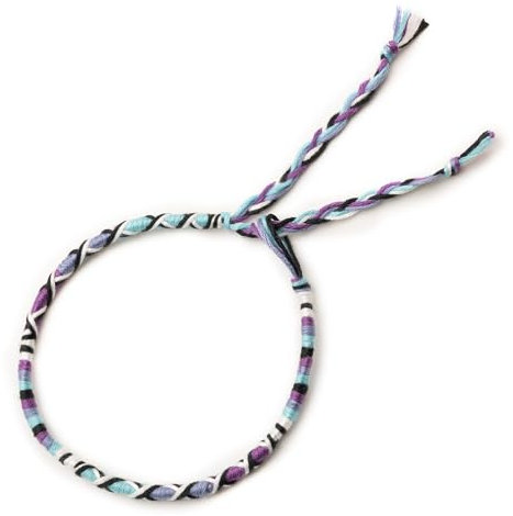 Générique Bracelet de Cheville à Vœux Brésilien - Bracelets d'amitié - Coton Tressé, Traditionnel, Coloré et Réglable, Porte-Bonheur, Fait à la main (BVC01/BVC45) (BVC19)