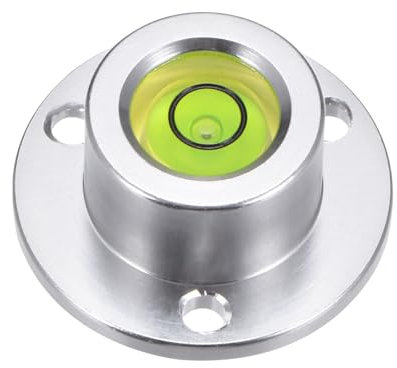 sourcing map Round Bubble Level 22.5x10mm Mini Circular Bullseye Spirit Levels for Leveling Camera Tripod Telescope Workshop Turntable Pictures Frame, Green