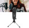 EIMSOAH USB Mikrofon,Kondensator Mikrofon PC, Microphone USB für Streaming, Podcast, Studio, Gaming,PC-Computer, USB-Mikrofon für Gaming-Livestreaming-Aufnahmen