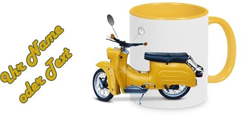 Generisch (18.25) Kaffeetasse Kaffeebecher Kaffeepott Moped DDR Simson Schwalbe - auch personalisiert