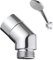 Shower Hose Adapter,Shower Head Adapter,Shower Curved Hose Extender Connector,Shower Head Holder Angled Adapter,135 Degree G1/2 Wall Mounted Pipe Elbow,for Bathroom Handheld Fixed Hoses